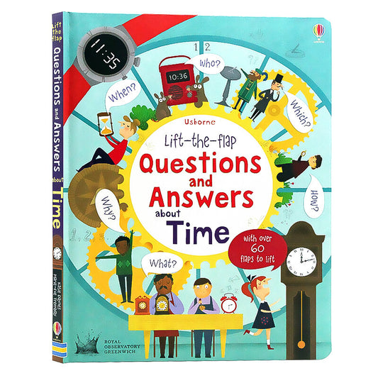 Usborne Lift-the-flap Questions and Answers about Time 時間 問答百科翻翻書