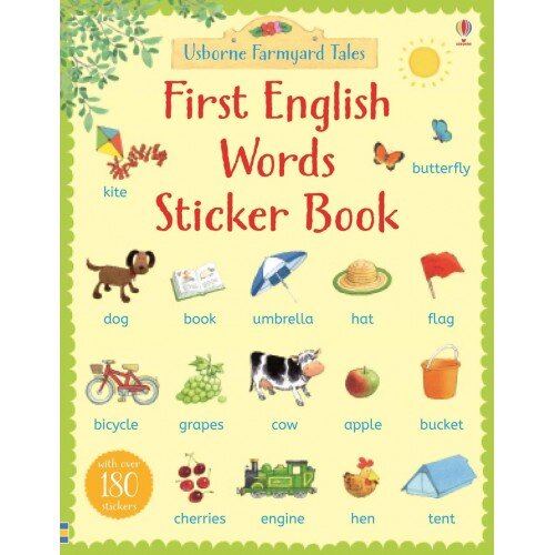 Usborne Farmyard Tales First English Words Sticker Book