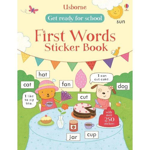 Usborne Get Ready For School First Words Sticker Book