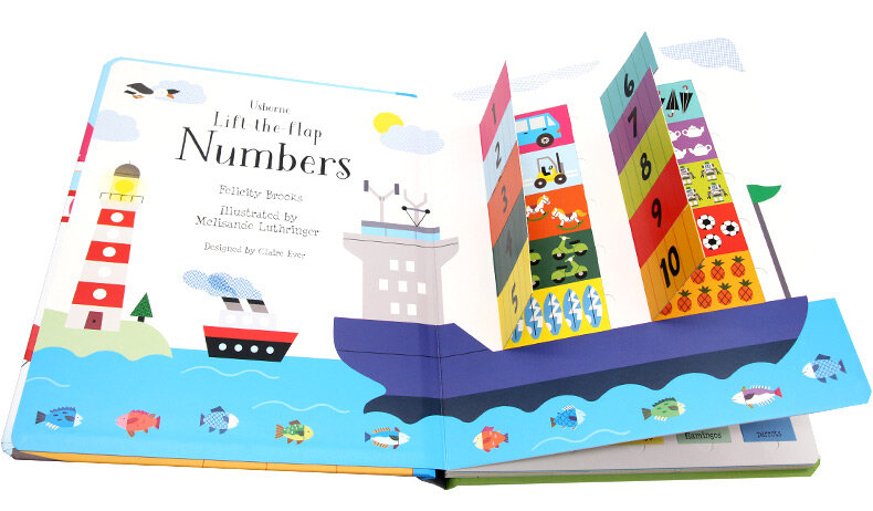 Usborne Lift-the-Flap Numbers Lift-the-Flap Numbers 數字 幼兒早教翻翻書