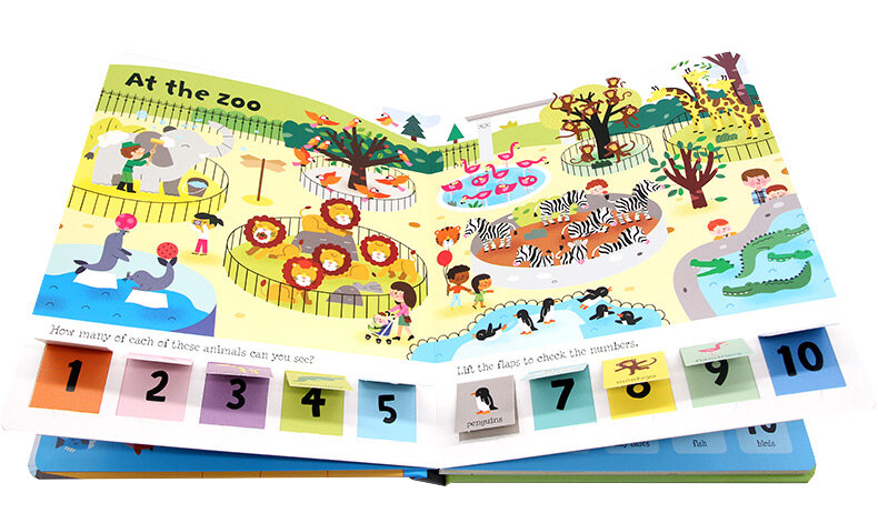 Usborne Lift-the-Flap Numbers Lift-the-Flap Numbers 數字 幼兒早教翻翻書