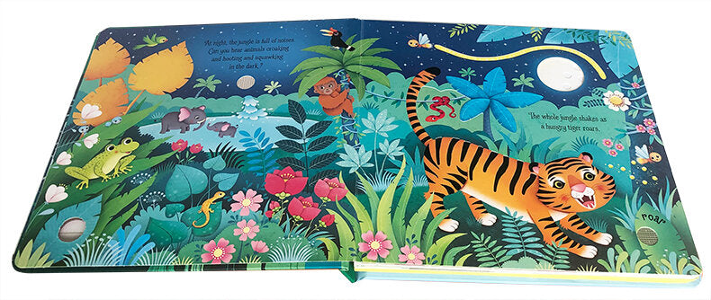Usborne Jungle Sound Book 森林的聲音觸摸發聲書