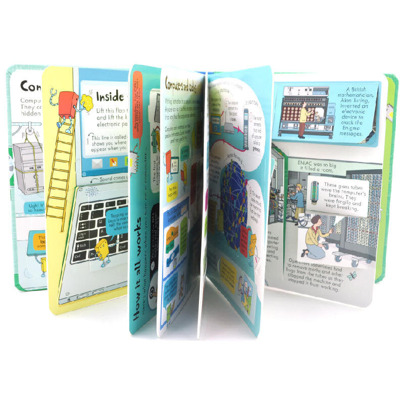 Usborne Look Inside How Computers Work 電腦運作 揭秘系列翻翻書