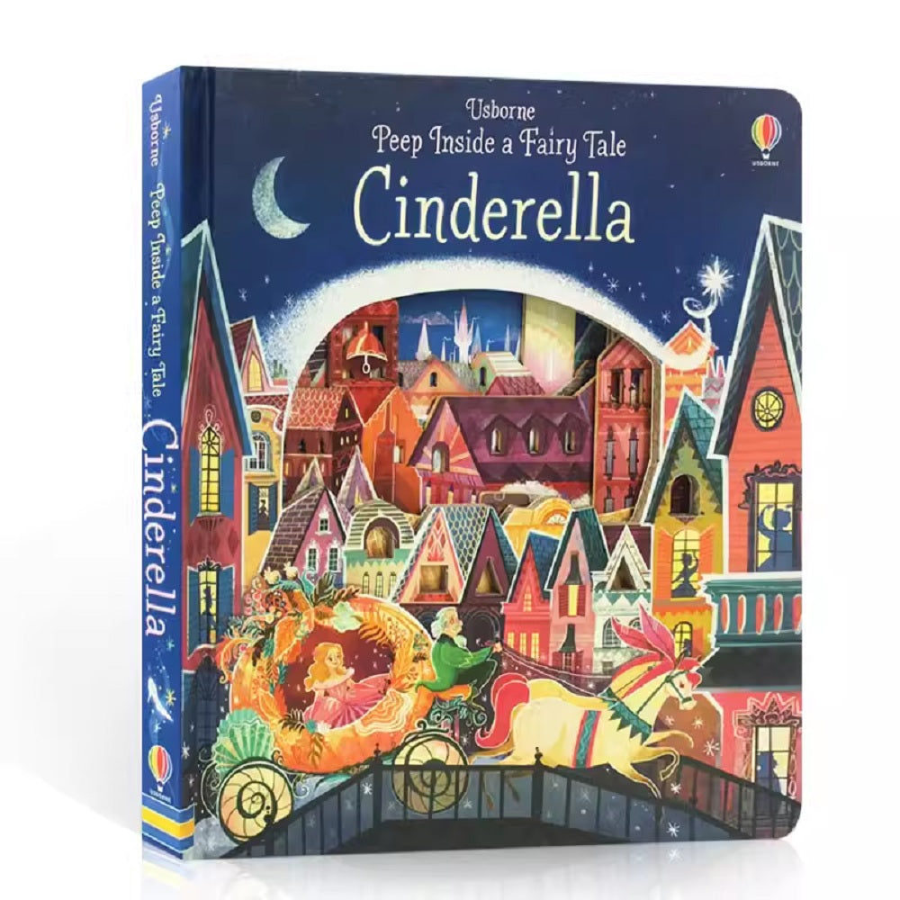 Usborne Peep inside A Fairytale Cinderella 偷偷看灰姑娘故事 幼兒小翻頁紙板書