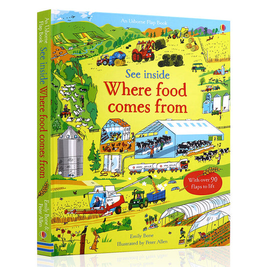 Usborne See Inside Where Food Comes From 食物從何來 深入認識百科翻翻書