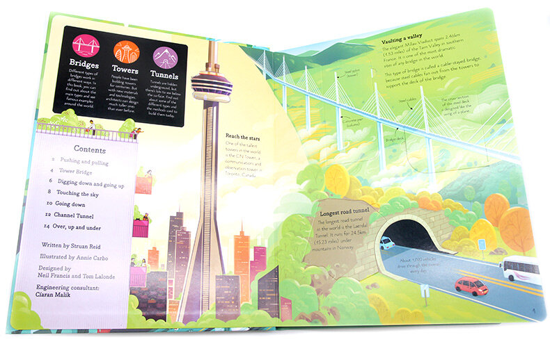 Usborne See Inside Bridges, Towers and Tunnels 橋樑、高樓和隧道 深入認識百科翻翻書