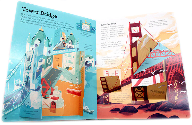 Usborne See Inside Bridges, Towers and Tunnels 橋樑、高樓和隧道 深入認識百科翻翻書