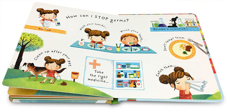 Usborne Very First Questions and Answers What are Germs? 細菌是什麼? 幼兒啟蒙問答翻翻書