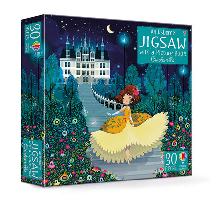 Usborne Book and Jigsaw Cinderella 2合1圖書&拼圖禮盒 灰姑娘 Book and Jigsaw Cinderella