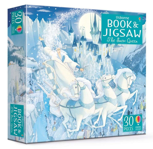 Usborne Book and Jigsaw The Snow Queen 2合1圖書&拼圖禮盒 冰雪女王 Book and Jigsaw The Snow Queen