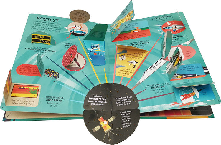 Usborne Lift-the-Flap Biggest; Fastest; Tallest...最大、最快、最高的 知識百科翻翻書