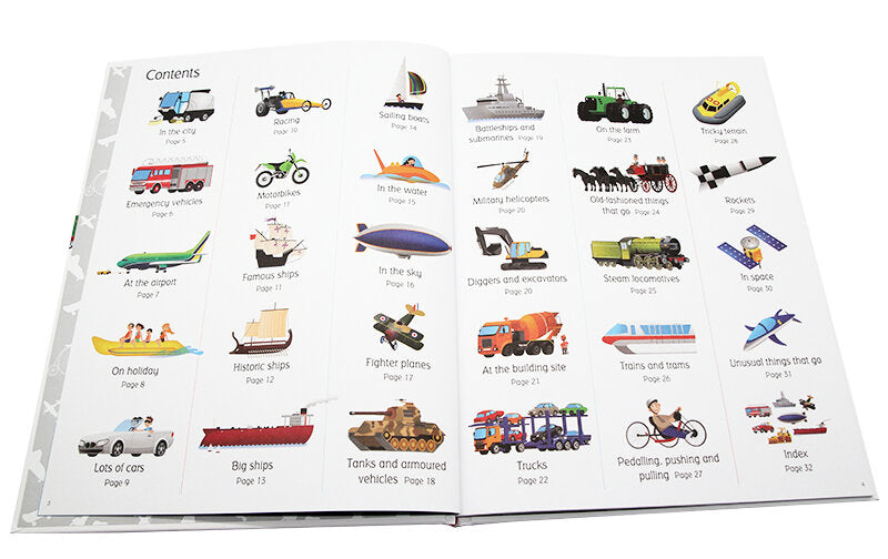 Usborne 1000 Things That Go 交通工具圖解詞典 1000 Things That Go