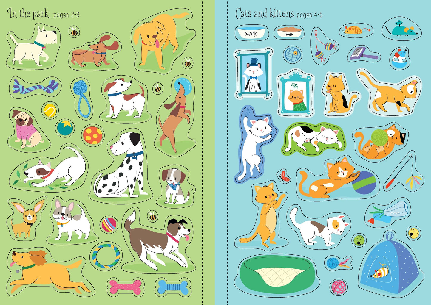 Usborne Little First Stickers Pets 寵物貼紙書