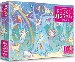 Usborne Book and Jigsaw Unicorns 2合1圖書&拼圖禮盒 獨角獸 Book and Jigsaw Unicorns