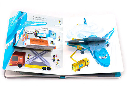 Usborne Peep inside How A Plane Works 偷偷看飛機運作揭秘 幼兒小翻頁紙板書