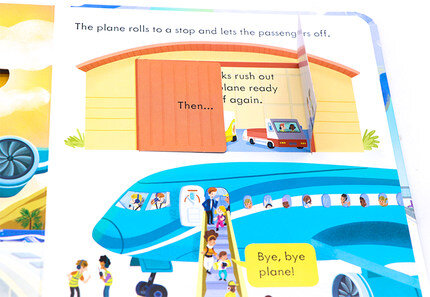 Usborne Peep inside How A Plane Works 偷偷看飛機運作揭秘 幼兒小翻頁紙板書