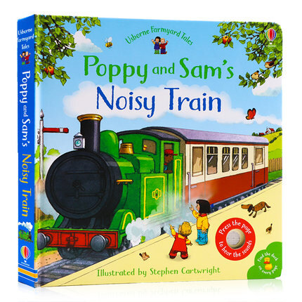 Usborne 波比和山姆的火車發聲故事書 Poppy and Sam's Noisy Train Sound Book