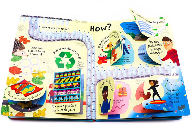 Usborne Lift-the-Flap Questions and Answers about Plastic 塑膠 問答百科翻翻書