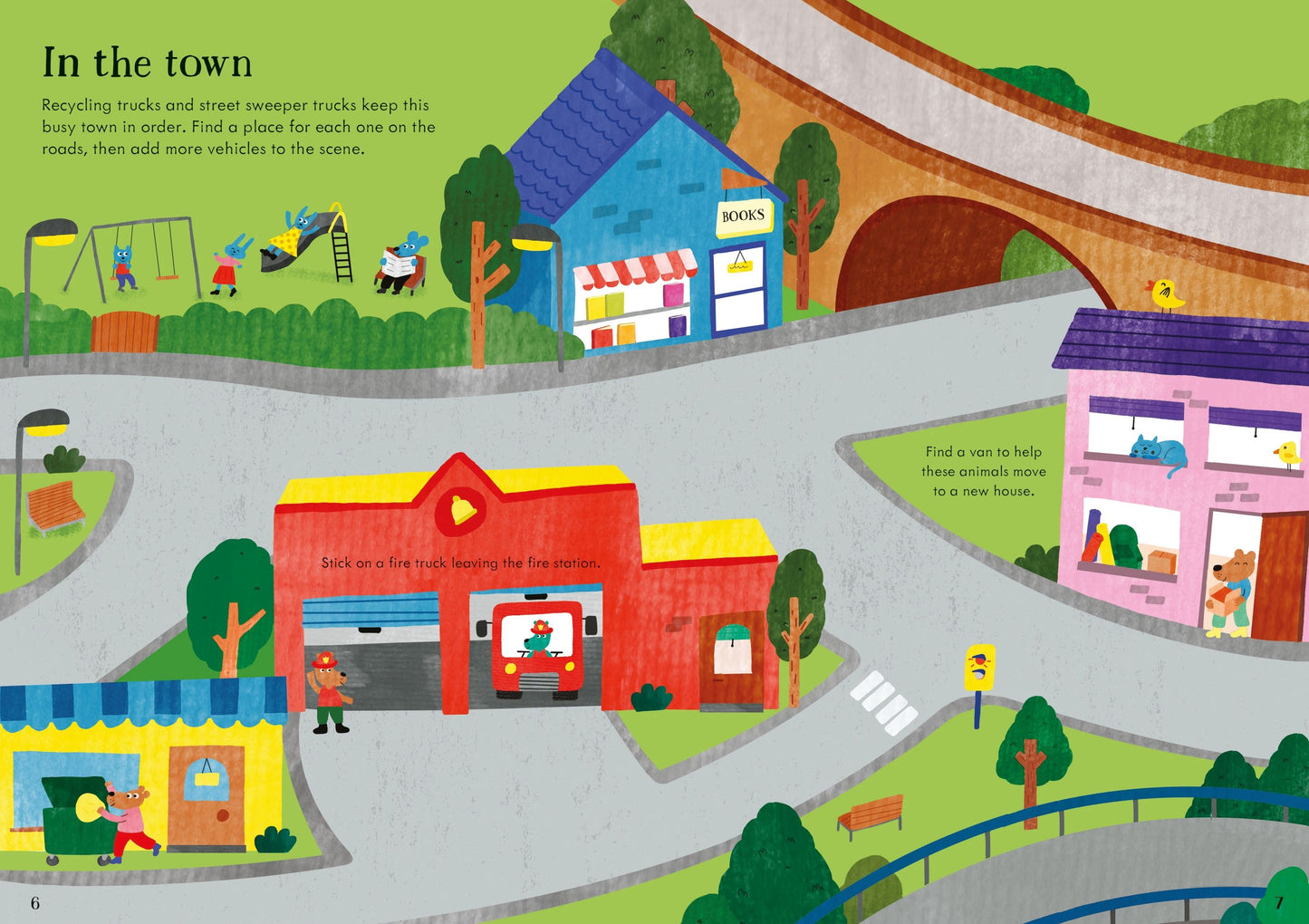 Usborne Little First Stickers Tractors and Trucks 拖拉機和卡車 貼紙書