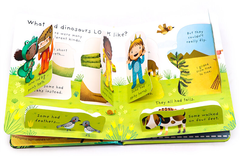 Usborne Very First Questions and Answers Are Dinosaurs Real? 恐龍是真的存在嗎? 幼兒啟蒙問答翻翻書