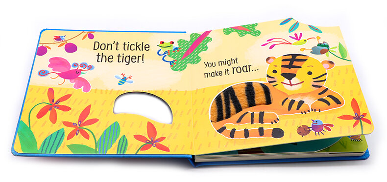 Usborne Don't Tickle the Tiger! Touchy-Feely Sound Book 老虎搔搔癢!絨毛觸摸發聲書