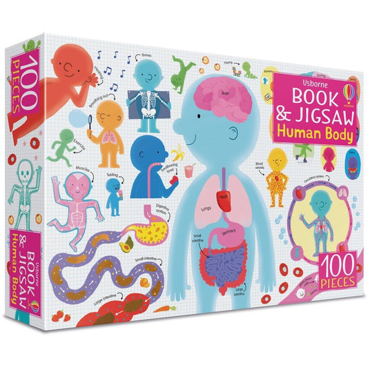 Usborne Book and Jigsaw Human Body 人體構造書和拼圖學習套裝