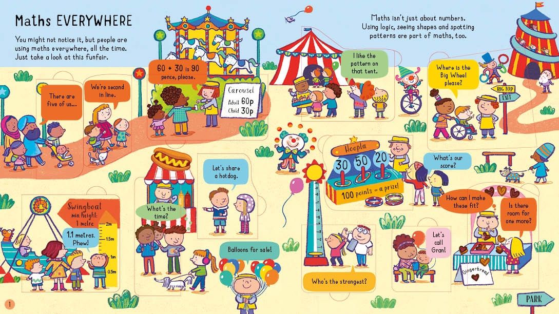 Usborne Look Inside Maths 幼兒互動翻翻書 數學