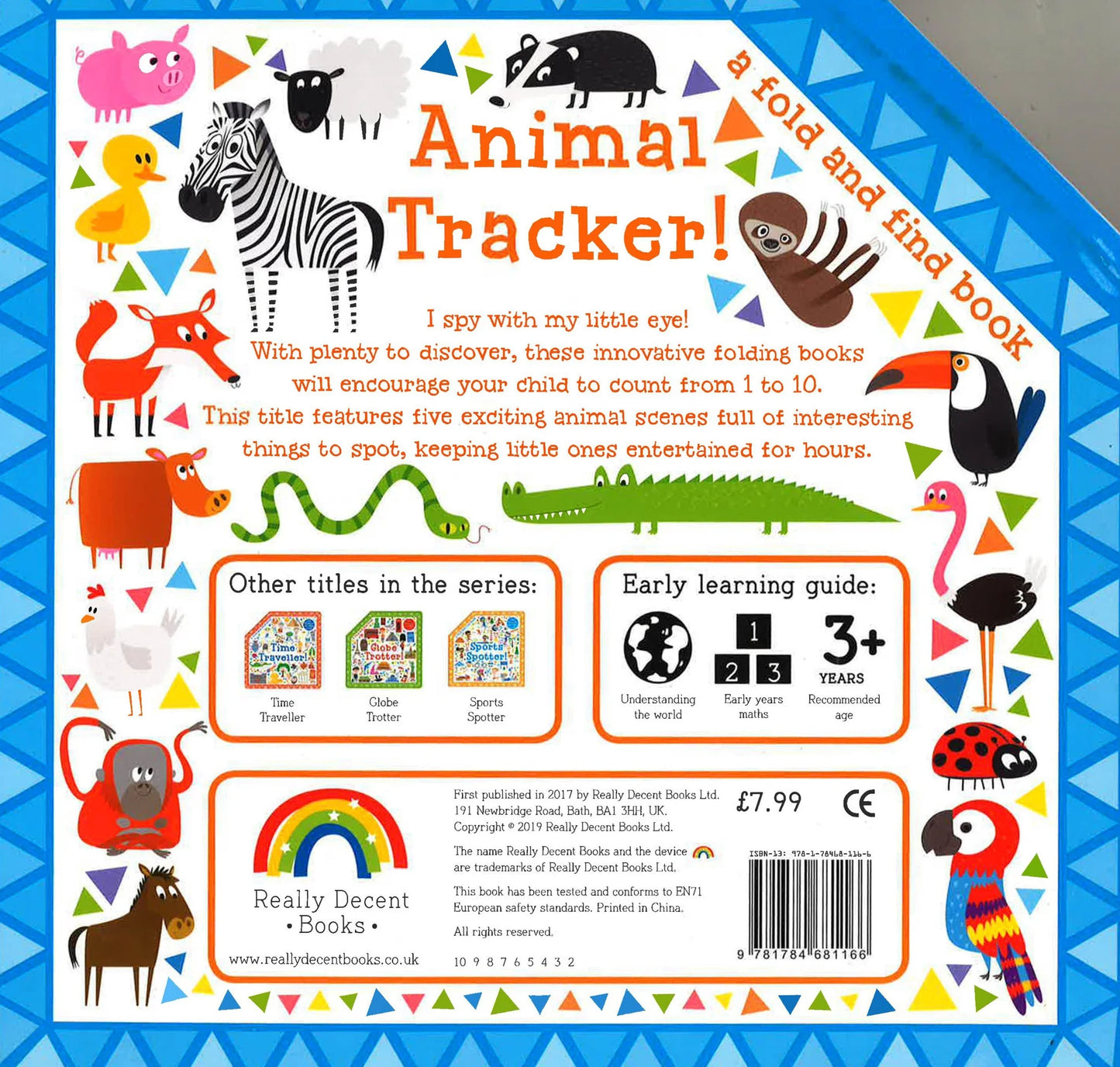 Fold and Find Animal Tracker Board Book 動物找找看紙板書 摺疊超大場景