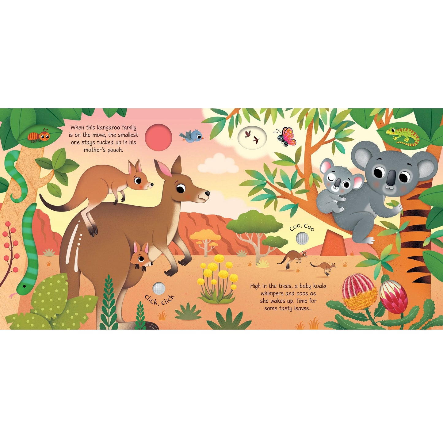Usborne Baby Animal Sound Book 動物寶寶觸摸發聲書