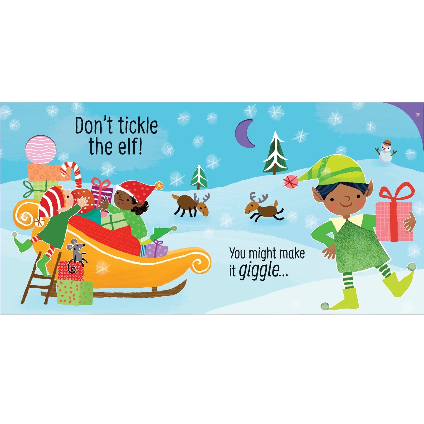 Usborne Don't Tickle Santa! Touchy-Feely Sound Book 聖誕老人搔搔癢!絨毛觸摸發聲書