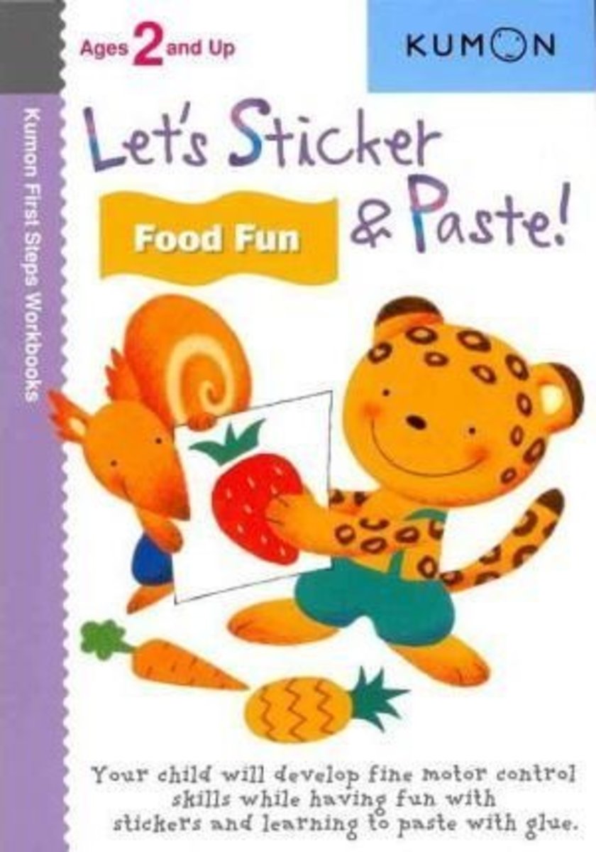 Kumon Let's Sticker and Paste! Food Fun Ages 2+ 公文式 幼兒美食貼紙書 2歲以上