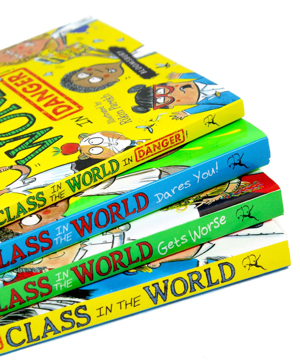 The Worst Class in the World Collection 4 Book Set by Joanna Nadin《世界上最糟糕的班級》四本書套裝由喬安娜·納丁