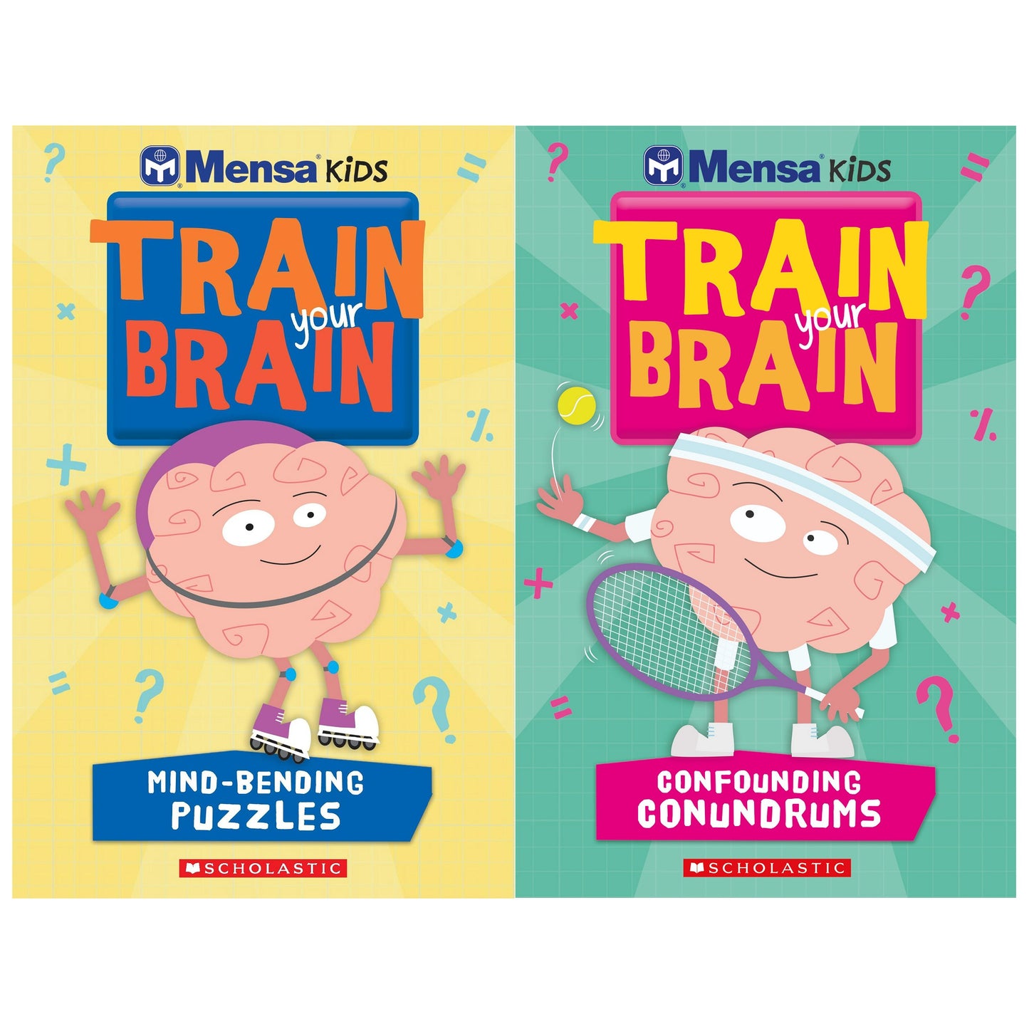 Scholastic Mensa Train Your Brain Puzzle Books 門薩鍛鍊大腦解謎系列