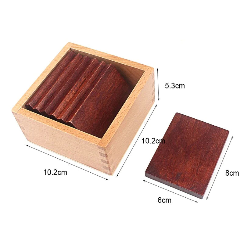 Kindermatic Montessori Baric Tablets with Box 蒙特梭利 重量板