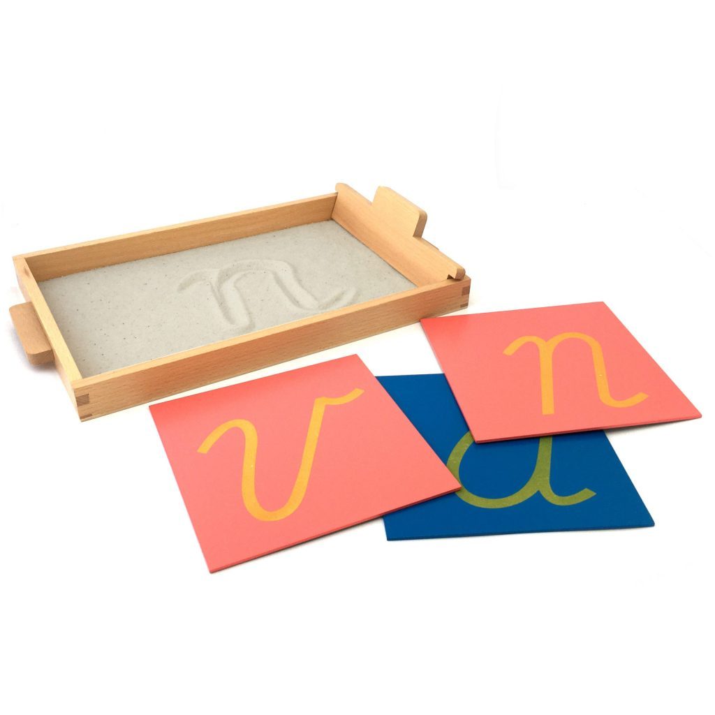 Kindermatic Montessori Sandpaper Letter Tracing Tray 蒙特梭利書寫練習沙盤