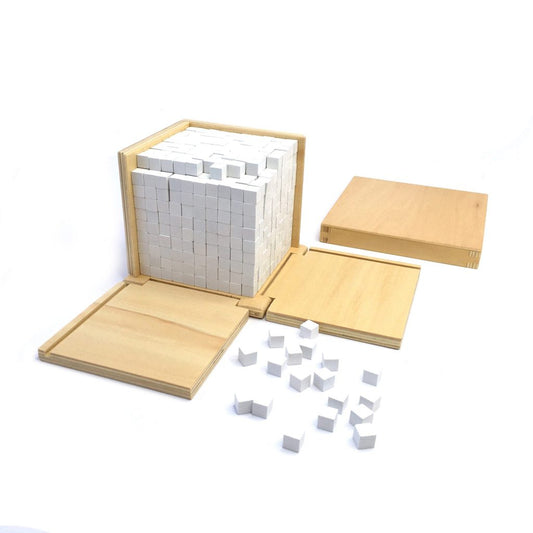 Kindermatic Montessori Volume Box with 1000 Cubes 蒙特梭利 1000粒小正方形