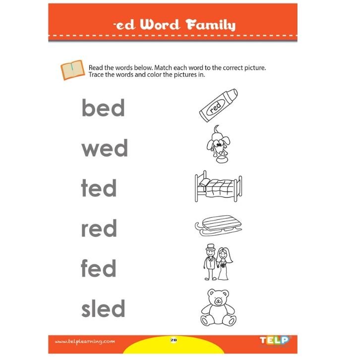 TELP Phonics CVC & Word Families 2 Books Set 幼兒拼音英語三字詞 2本裝