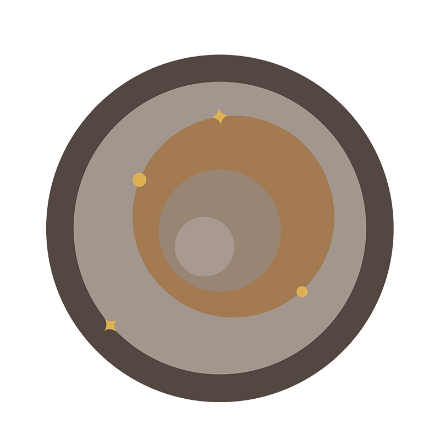 Kindergarten Carpet Brown Orbit