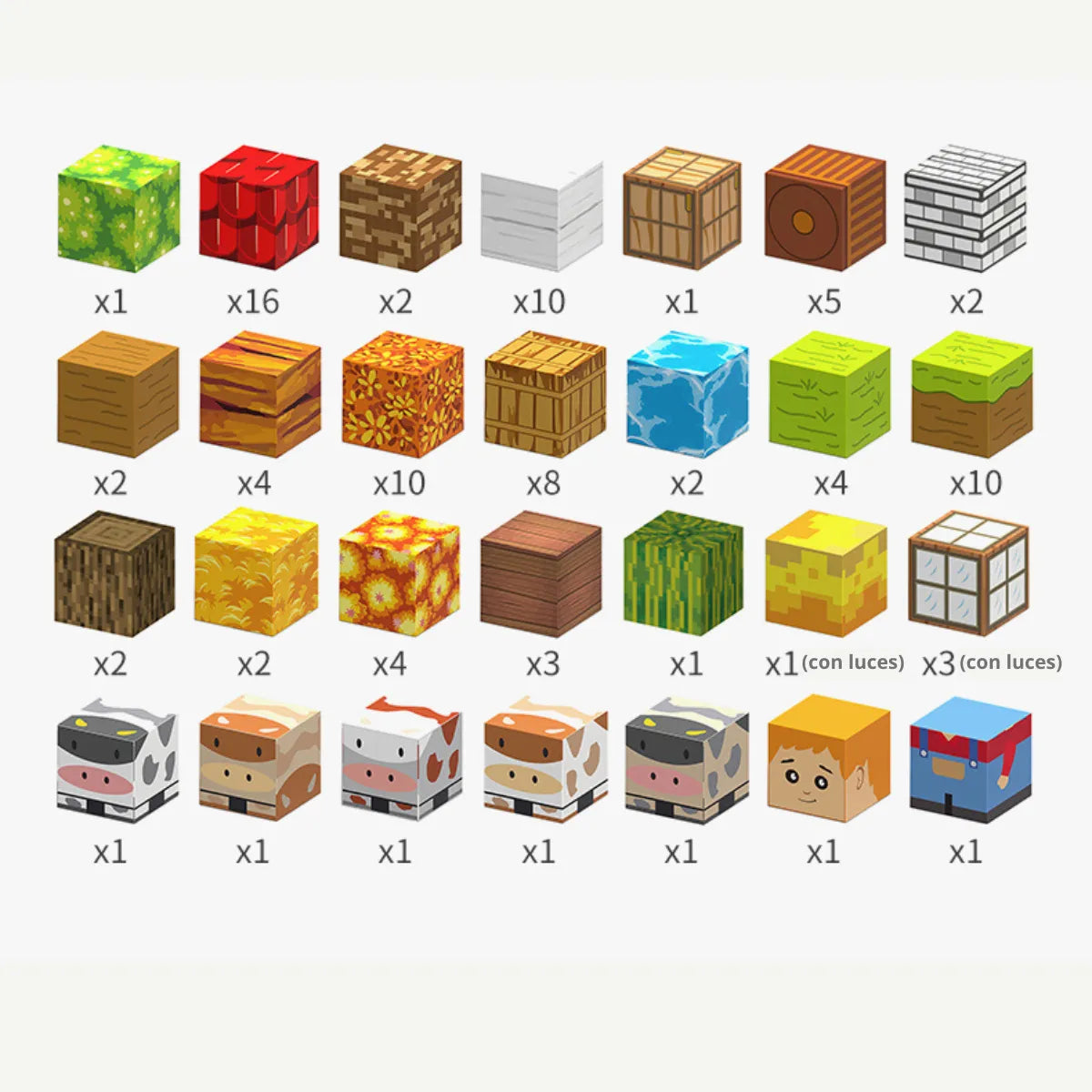 2CM Magnetic Building Blocks Toy Farm Set of 100 塊農場套裝