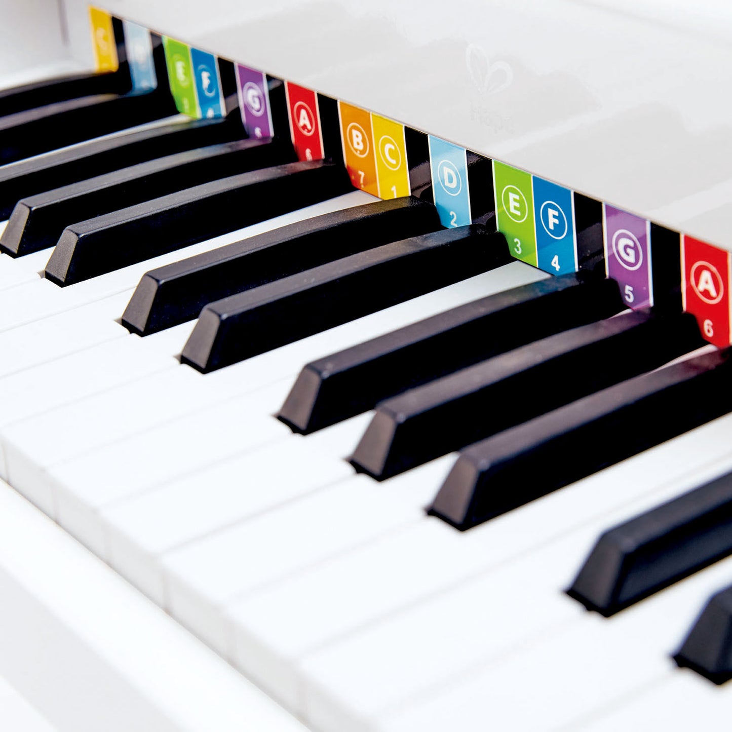 Hape Deluxe White Grand Piano 30鍵電鋼琴,優雅白