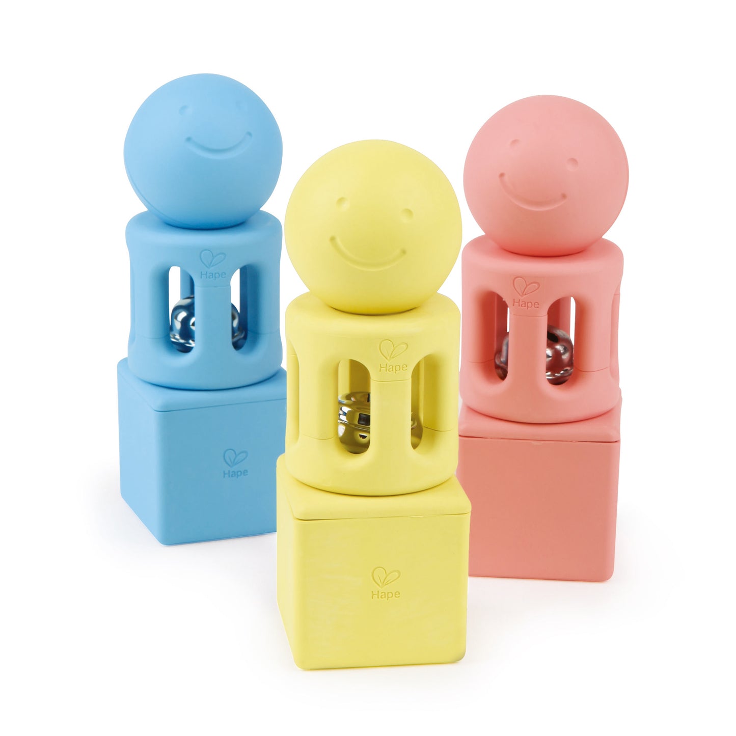 Hape Geometric Rattle Trio 幾何搖鈴三件套(大米材質)