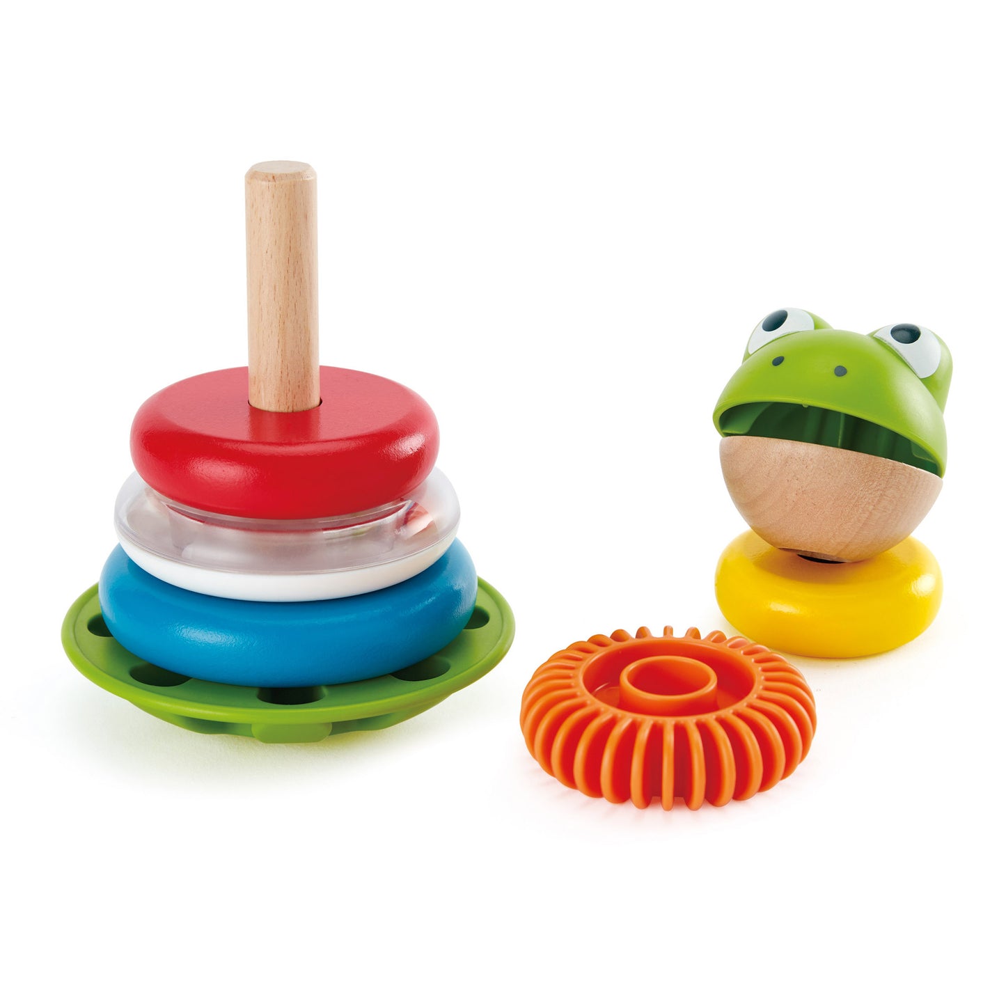 Hape Mr. Frog Stacking Rings 青蛙花式圓環堆塔