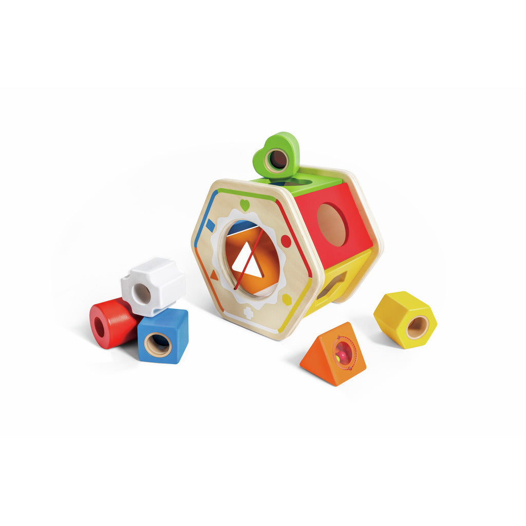 Hape Wooden Wonder Shape Sorter 多彩分類積木盒