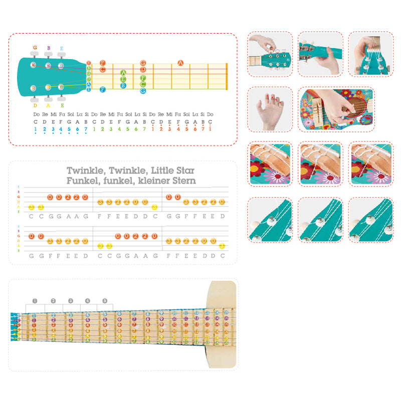 Hape Flower Power Guitar 花動力吉他