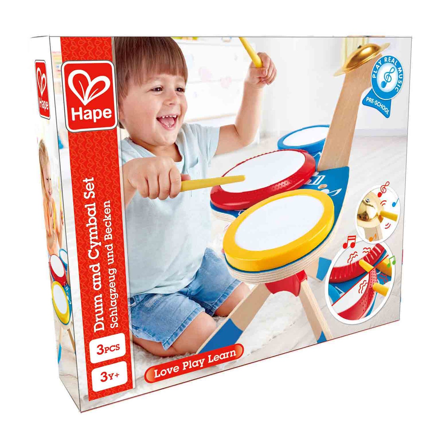 Hape Drum And Cymbal Set  三重動感架子鼓