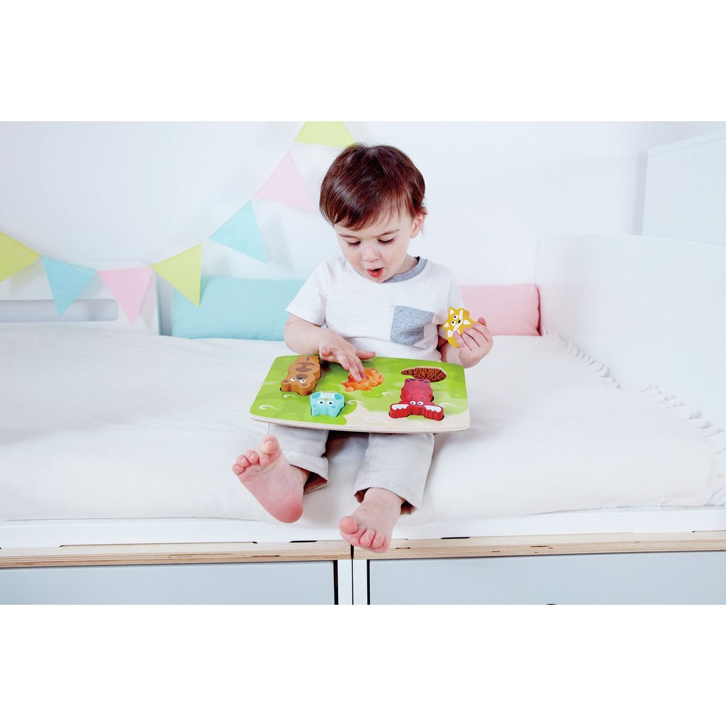Hape E1621 Forest Animal Tactile Puzzle 森林動物觸覺拼圖