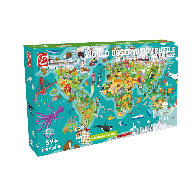 Hape 2-in-1 World Tour Puzzle and Game