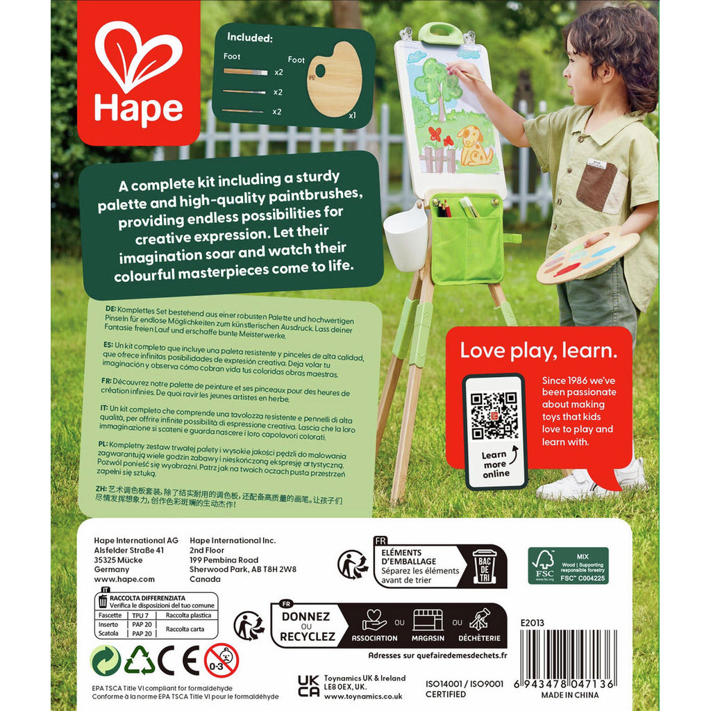Hape Art Palette and Brush Kit 藝術調色盤和畫筆套裝