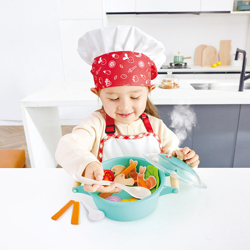 Hape Little Chef Cooking & Steam Playset