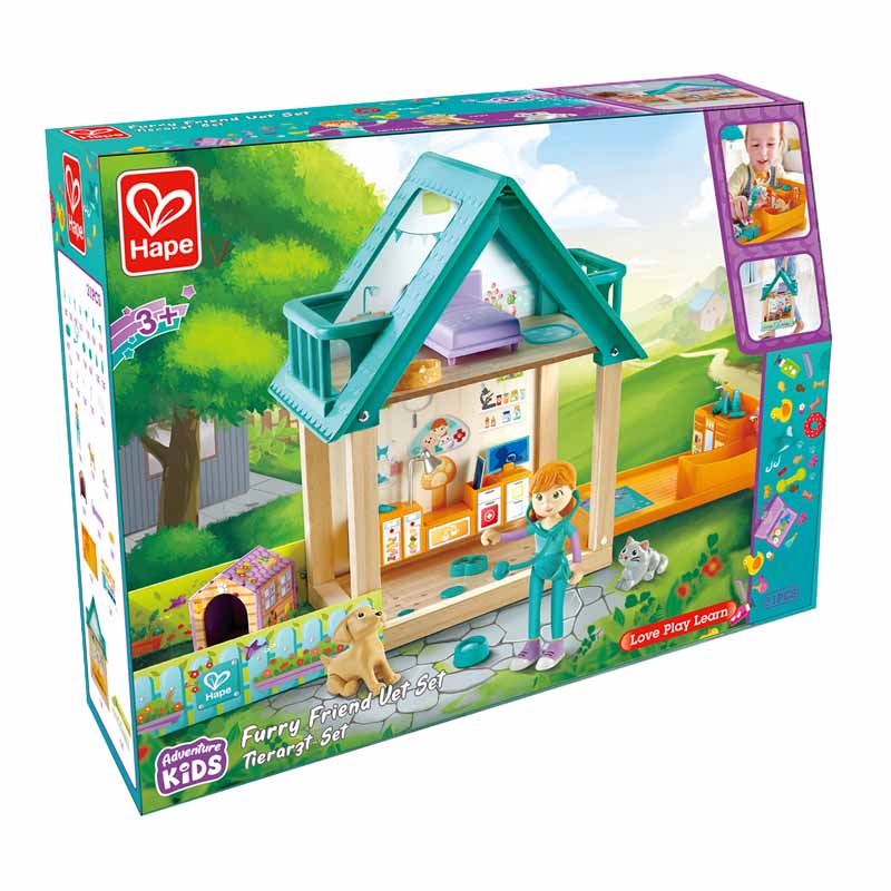 Hape Dolls House & Furniture  娃娃屋寵物美容院